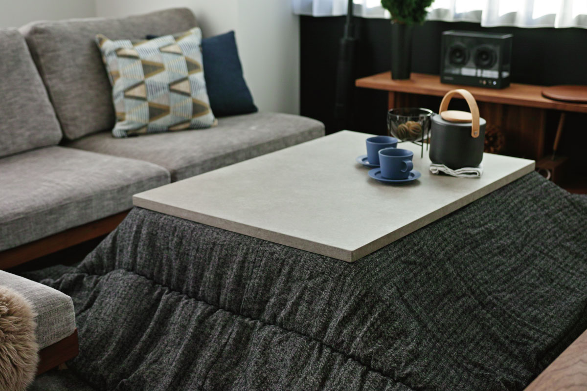 FolivorA | NOMBE kotatsu table(mortar) オーク 180×70(cm)