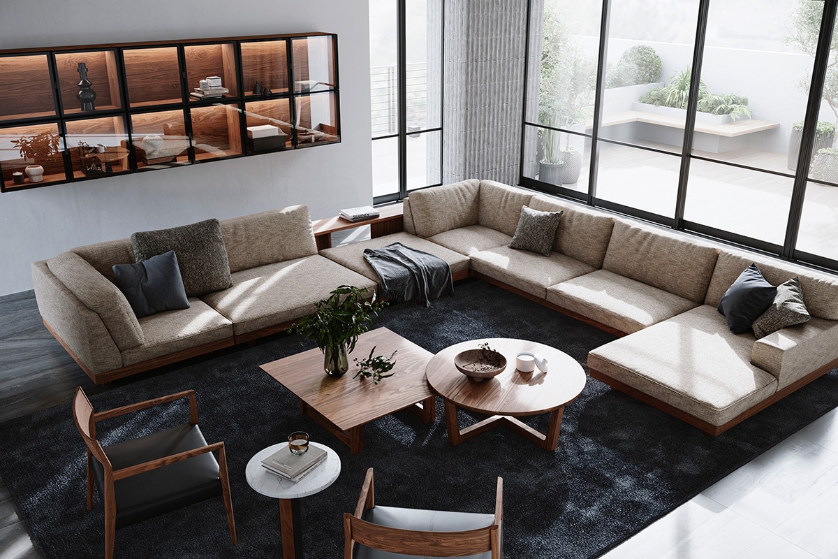 YU UT3 LIVING TABLE W120cm D90cm H30cm